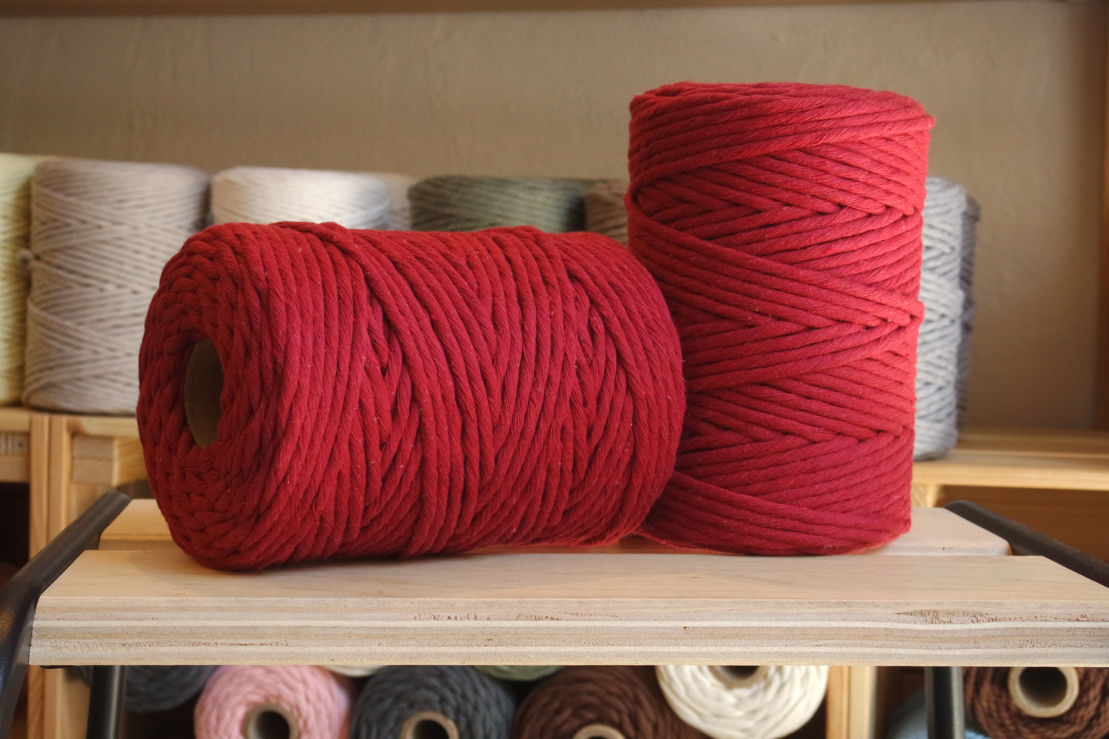 Torcido Rústico 5mm / 100m Vermelho Escuro - Image 2