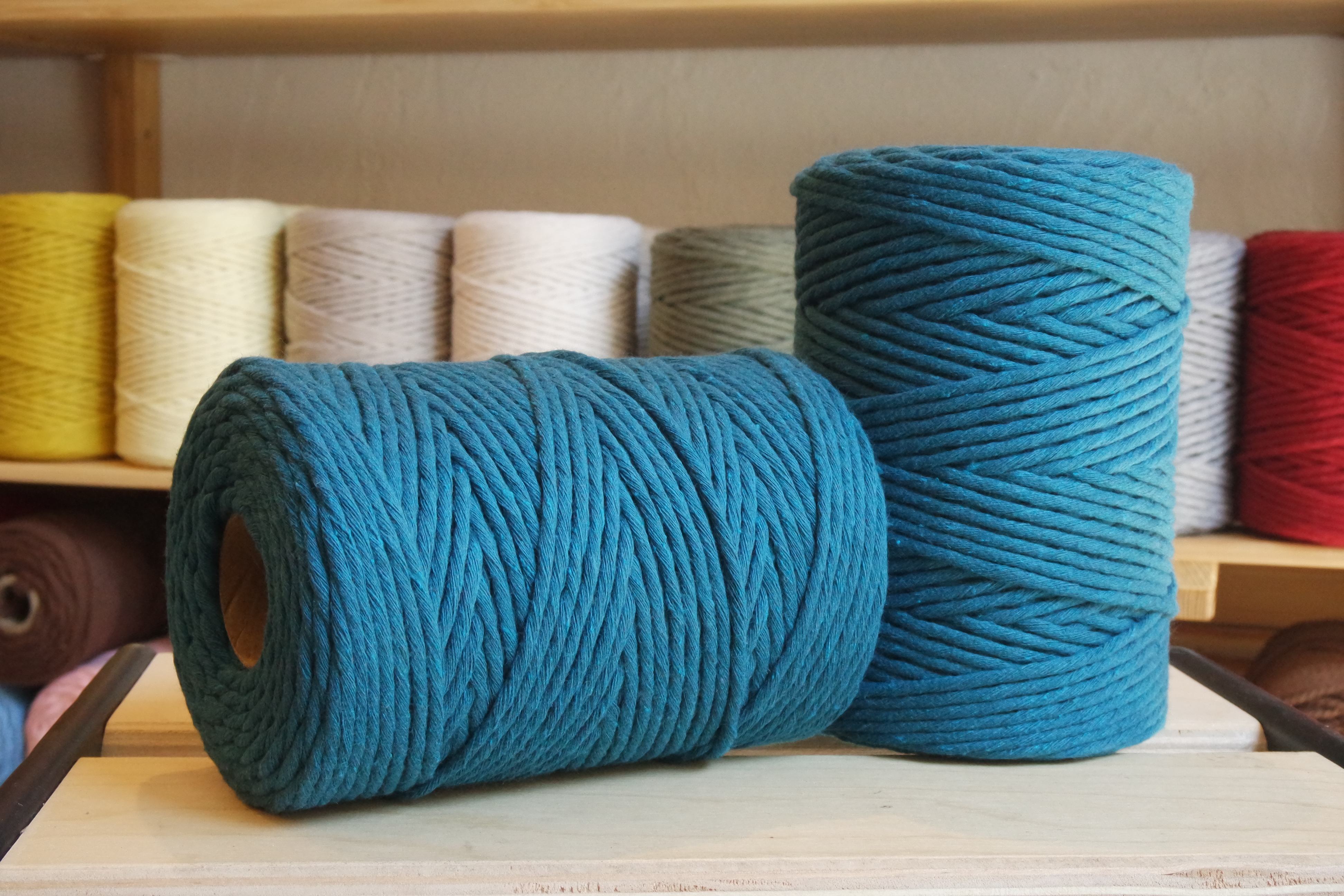 Torcido Rústico 3mm / 150m Azul Pavão - Image 2