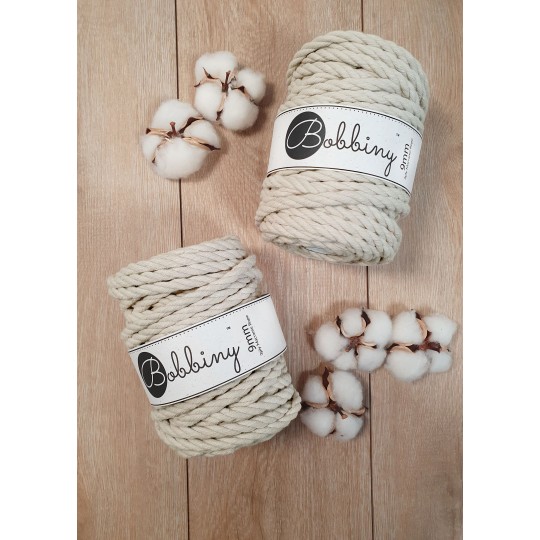 Corda Bobbiny 9mm / 30m Beige - Image 3