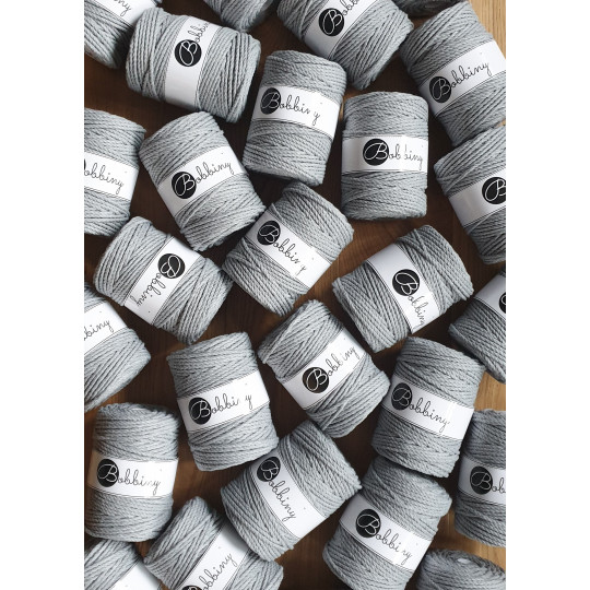 Corda Bobbiny 5mm / 100m Silver - Image 3