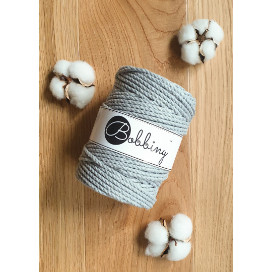 Corda Bobbiny 5mm / 100m Silver - Image 4