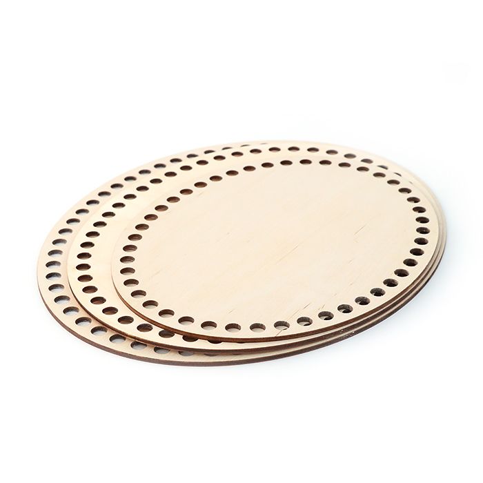 Base circular com furos