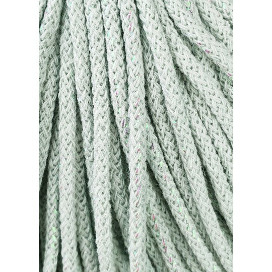 Entrançado Bobbiny 3mm / 100m Glossy Milky Green - Image 2
