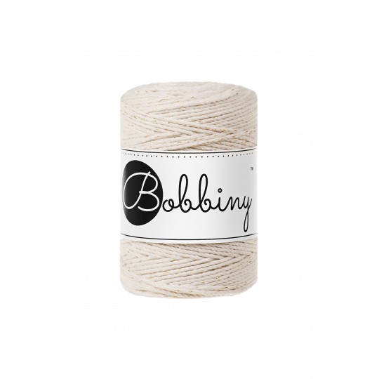 Corda Bobbiny 1.5mm / 100m Golden Natural