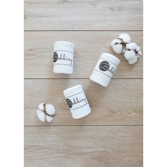 Torcido Bobbiny 1.5mm / 100m Off White - Image 2