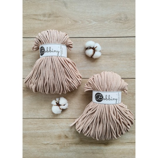 Entrançado Bobbiny 5mm Biscuit - Image 2