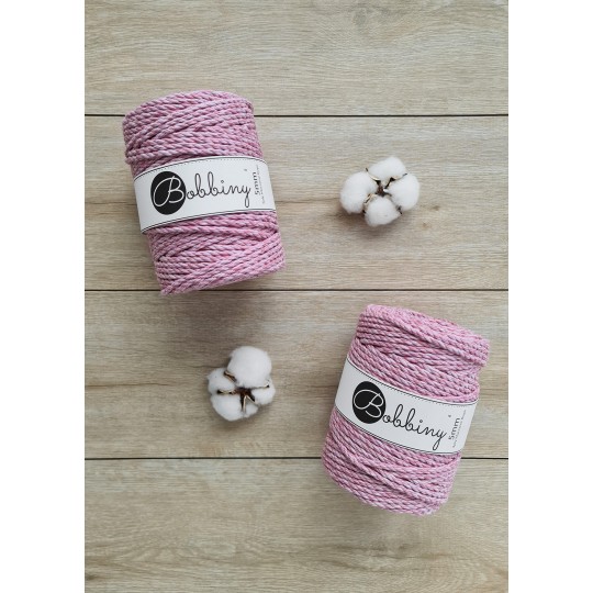 Corda Bobbiny 5mm / 100m Raspberry Shake - Image 2